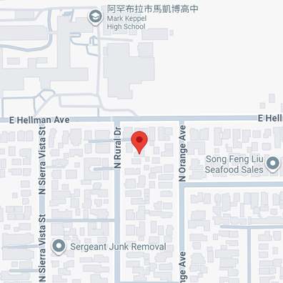 San Gabriel California Map